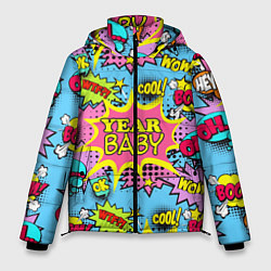 Мужская зимняя куртка Year baby Pop art print