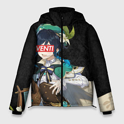 Куртка зимняя мужская Genshin Impact VENTI, цвет: 3D-красный