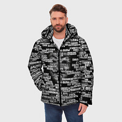 Куртка зимняя мужская Эвфемизмы анонимуса, цвет: 3D-черный — фото 2