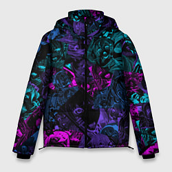 Куртка зимняя мужская Neon Ahegao, цвет: 3D-черный