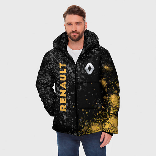 Мужская зимняя куртка Renault Брызги / 3D-Черный – фото 3