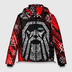 Куртка зимняя мужская БОГ ОДИН СИВОЛИКА, цвет: 3D-черный