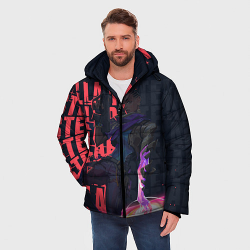 Мужская зимняя куртка Valorant: Astra / 3D-Черный – фото 3
