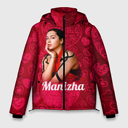 Куртка зимняя мужская Manizha Сердечки, цвет: 3D-черный