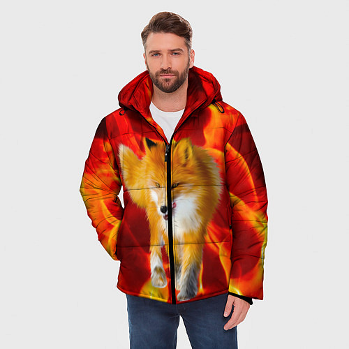 Мужская зимняя куртка Fire Fox / 3D-Черный – фото 3