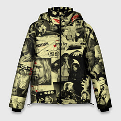 Куртка зимняя мужская РОК КУМИРЫ, цвет: 3D-черный
