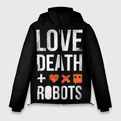 Куртка зимняя мужская Love Death Robots, цвет: 3D-светло-серый