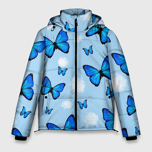 Мужская зимняя куртка Бабочки Моргенштерна / 3D-Красный – фото 1