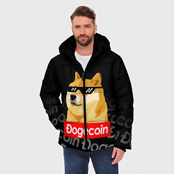 Куртка зимняя мужская DOGECOIN DOGE ДОГИКОИН, цвет: 3D-светло-серый — фото 2