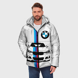 Куртка зимняя мужская BMW БМВ M PERFORMANCE, цвет: 3D-красный — фото 2