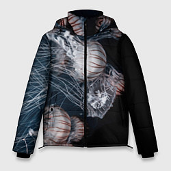 Куртка зимняя мужская Медузы, цвет: 3D-черный