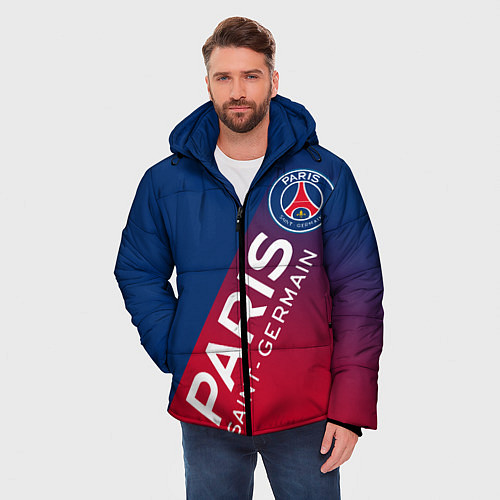 Мужская зимняя куртка ФК ПСЖ PARIS SAINT GERMAIN / 3D-Черный – фото 3