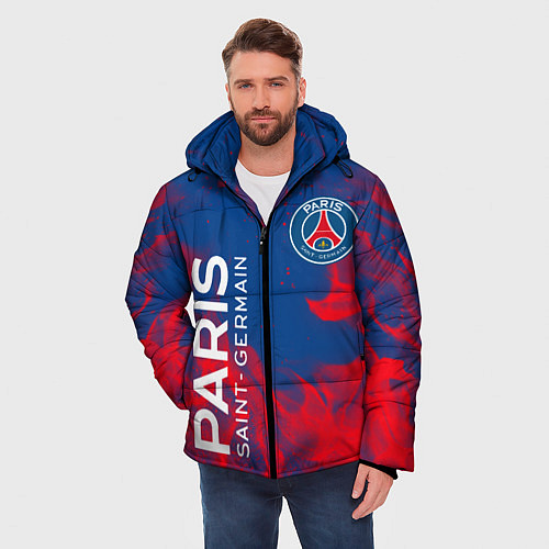 Мужская зимняя куртка ФК ПСЖ PARIS SAINT GERMAIN / 3D-Черный – фото 3