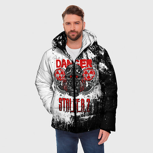 Мужская зимняя куртка Stalker 2 Danger / 3D-Черный – фото 3