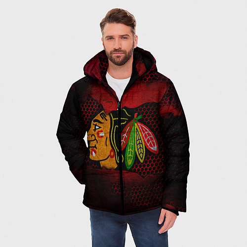 Мужская зимняя куртка CHICAGO NHL / 3D-Черный – фото 3