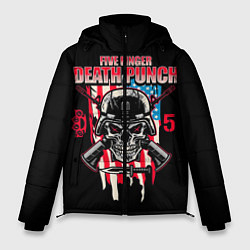 Куртка зимняя мужская 5FDP Five Finger Death Punch, цвет: 3D-черный