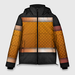 Куртка зимняя мужская 3d gold black, цвет: 3D-черный