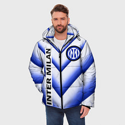 Куртка зимняя мужская ИНТЕР МИЛАН INTER MILAN, цвет: 3D-светло-серый — фото 2