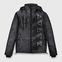 Куртка зимняя мужская THE WITCHER КАМЕНЬ, цвет: 3D-черный