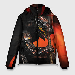 Куртка зимняя мужская БЕРСЕРК оранжевый, цвет: 3D-черный