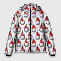 Куртка зимняя мужская Волейбол, цвет: 3D-красный