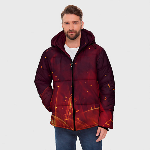 Мужская зимняя куртка ПЛАМЯ 3D / 3D-Черный – фото 3