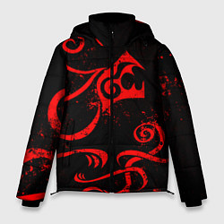 Куртка зимняя мужская ТАТУИРОВКА ДРАКЕНА, цвет: 3D-черный