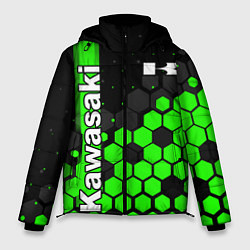 Куртка зимняя мужская KAWASAKI КАВАСАКИ, цвет: 3D-черный