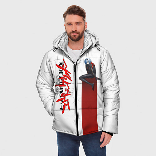 Мужская зимняя куртка EVANGELION ПИЛОТ EVA / 3D-Черный – фото 3