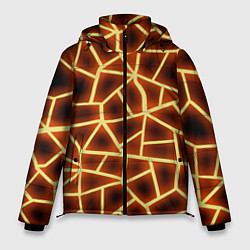 Мужская зимняя куртка Огненная геометрия