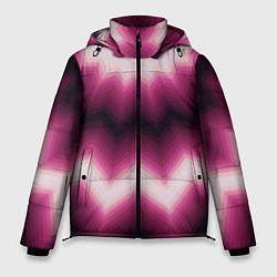 Мужская зимняя куртка Черно-пурпурный калейдоскоп