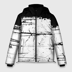 Куртка зимняя мужская ИСПАЧКАННЫЙ КРАСКОЙ, цвет: 3D-светло-серый