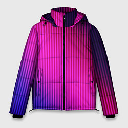 Мужская зимняя куртка Фиолетово-малиновый градиент