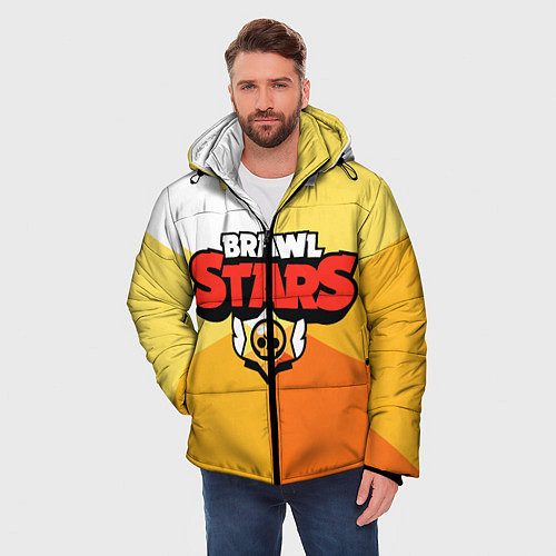 Мужская зимняя куртка BRAWL STARS - БРАВЛ СТАРС / 3D-Черный – фото 3