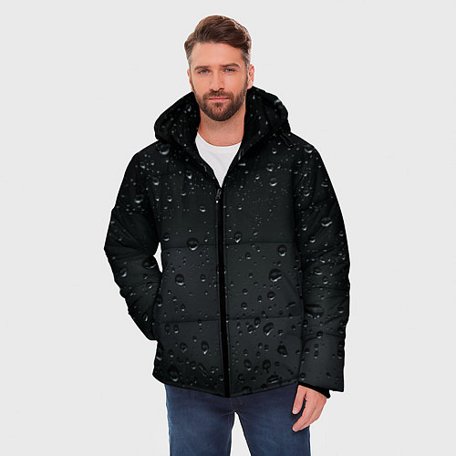 Мужская зимняя куртка Ночной дождь / 3D-Черный – фото 3