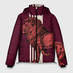 Куртка зимняя мужская Король Лев Lion King, цвет: 3D-черный