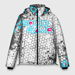 Куртка зимняя мужская Игра в кальмара, цвет: 3D-светло-серый