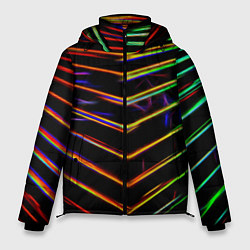 Куртка зимняя мужская Неоновый угол, цвет: 3D-черный