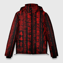 Куртка зимняя мужская КРАСНАЯ МАТРИЦА, цвет: 3D-черный