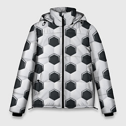 Мужская зимняя куртка Текстура футбольного мяча