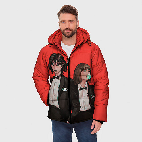 Мужская зимняя куртка Стильные 067 и 240 / 3D-Черный – фото 3