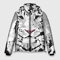 Мужская зимняя куртка Белый снежный тигр