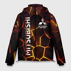 Куртка зимняя мужская Митсубиси подсветка 3D плит, цвет: 3D-черный