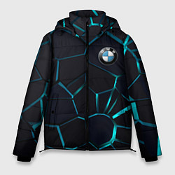 Куртка зимняя мужская BMW 3D плиты с подсветкой, цвет: 3D-черный