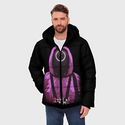 Куртка зимняя мужская Squid Game Circle Guy, цвет: 3D-черный — фото 2