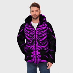 Куртка зимняя мужская Розовые кости, цвет: 3D-черный — фото 2