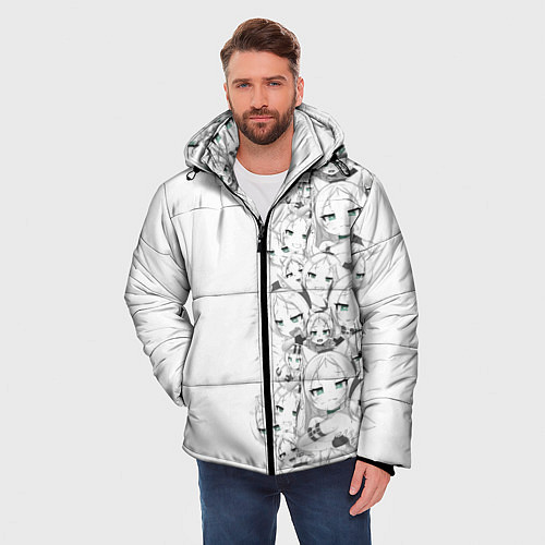 Мужская зимняя куртка Личная Симс / 3D-Черный – фото 3