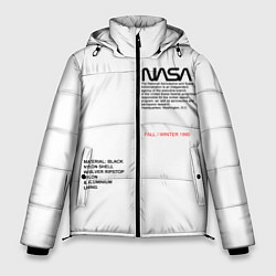 Куртка зимняя мужская NASA БЕЛАЯ ФОРМА, цвет: 3D-красный