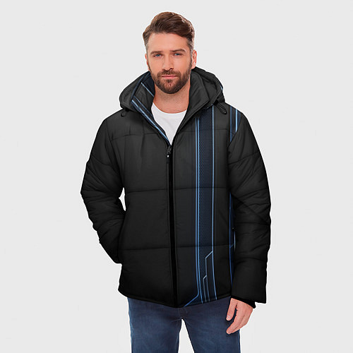 Мужская зимняя куртка Сдвиг / 3D-Черный – фото 3