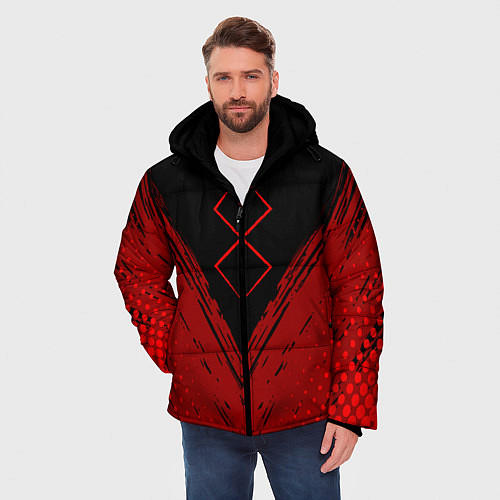 Мужская зимняя куртка Berserk - Берсерк / 3D-Черный – фото 3